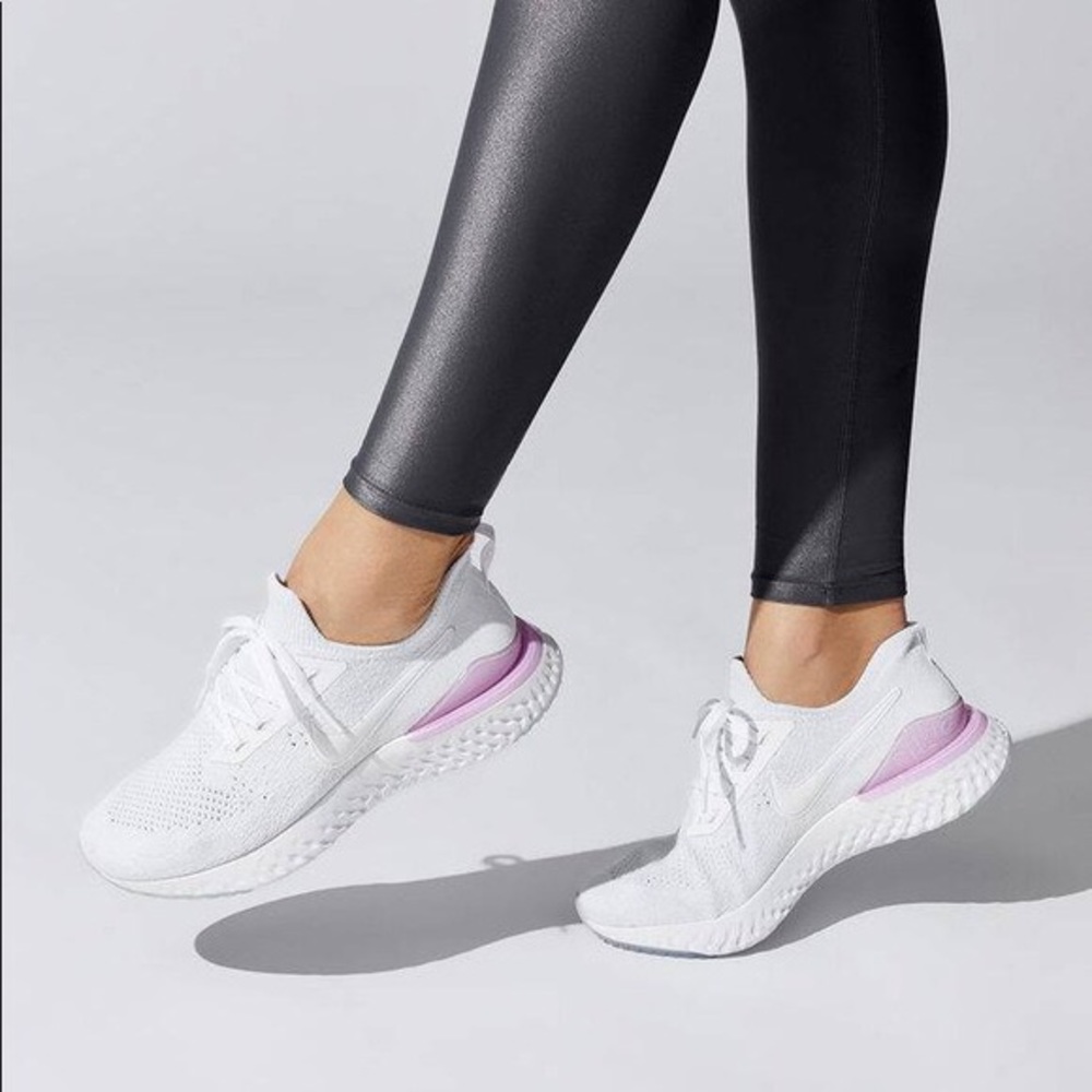 Nike Epic React Flyknit 2 Running Shoes White/Pink